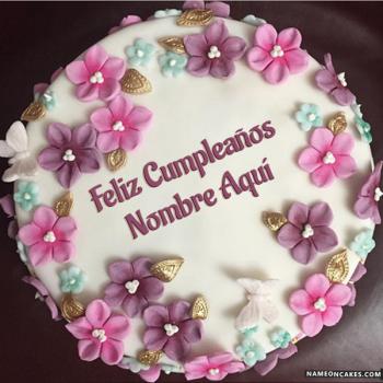 Pastel De Feliz Cumpleaños Con Nombre